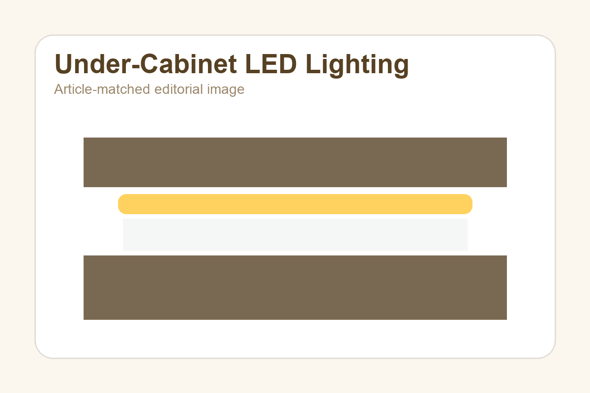 How to Install LED Strip Lights Under Kitchen Cabinets
